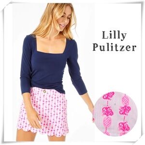 Lilly Pulitzer Colette Pineapple Print Skort in Hot Pink
Style 001746